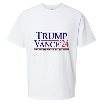 Trump Vance 24 Not Friends With School Shooters Sueded Cloud Jersey T-Shirt