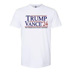 Trump Vance 24 Not Friends With School Shooters Softstyle CVC T-Shirt