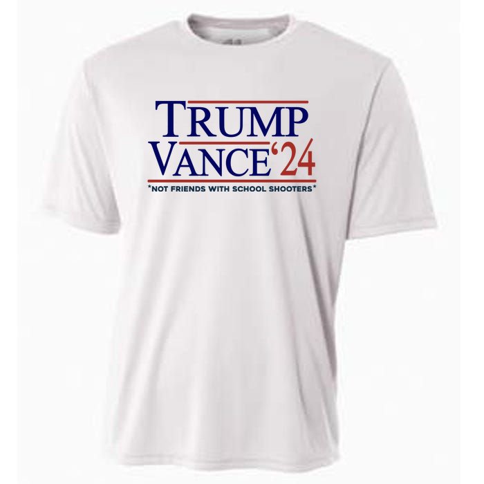 Trump Vance 24 Not Friends With School Shooters Cooling Performance Crew T-Shirt