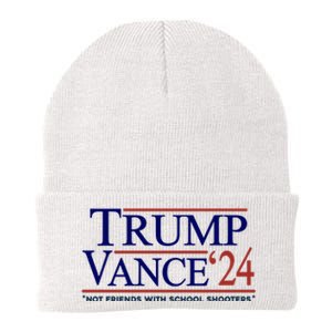 Trump Vance 24 Not Friends With School Shooters Knit Cap Winter Beanie