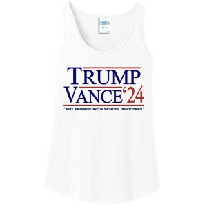 Trump Vance 24 Not Friends With School Shooters Ladies Essential Tank