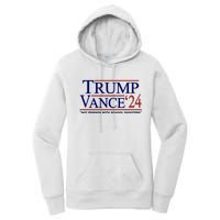 Trump Vance 24 Not Friends With School Shooters Women's Pullover Hoodie