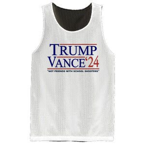 Trump Vance 24 Not Friends With School Shooters Mesh Reversible Basketball Jersey Tank