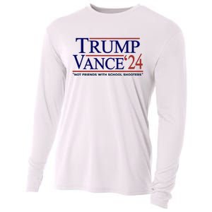 Trump Vance 24 Not Friends With School Shooters Cooling Performance Long Sleeve Crew