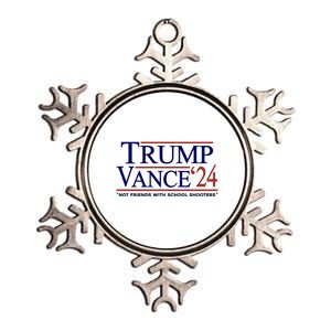 Trump Vance 24 Not Friends With School Shooters Metallic Star Ornament