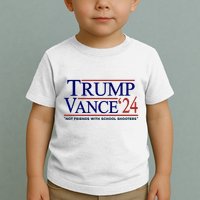 Trump Vance 24 Not Friends With School Shooters Toddler T-Shirt