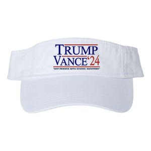 Trump Vance 24 Not Friends With School Shooters Valucap Bio-Washed Visor