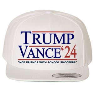 Trump Vance 24 Not Friends With School Shooters Wool Snapback Cap