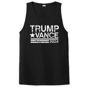 Trump Vance 2024 Retro Stripe Trump Jd Vance PosiCharge Competitor Tank