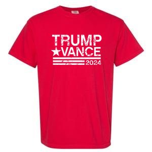 Trump Vance 2024 Retro Stripe Trump Jd Vance Garment-Dyed Heavyweight T-Shirt