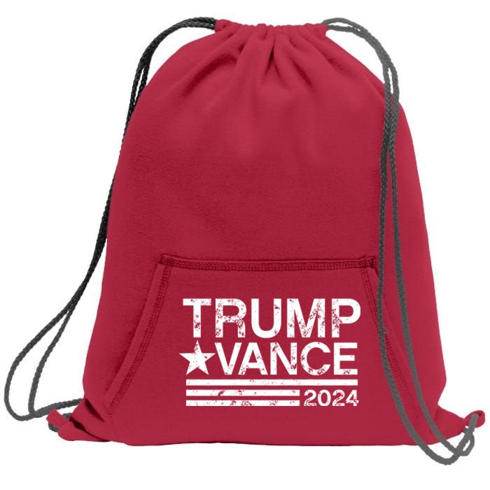 Trump Vance 2024 Retro Stripe Trump Jd Vance Sweatshirt Cinch Pack Bag