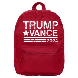 Trump Vance 2024 Retro Stripe Trump Jd Vance 16 in Basic Backpack