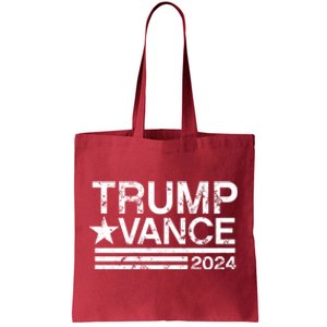 Trump Vance 2024 Retro Stripe Trump Jd Vance Tote Bag