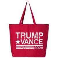 Trump Vance 2024 Retro Stripe Trump Jd Vance 25L Jumbo Tote