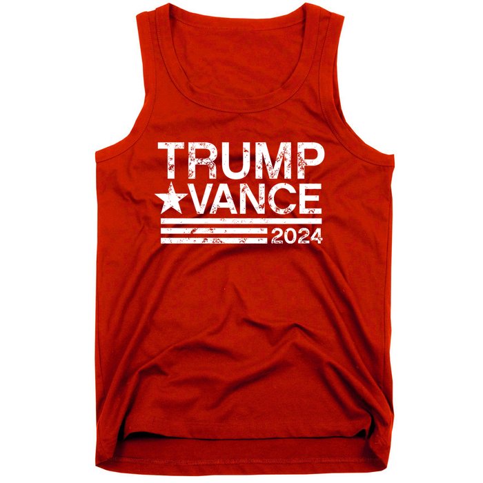 Trump Vance 2024 Retro Stripe Trump Jd Vance Tank Top