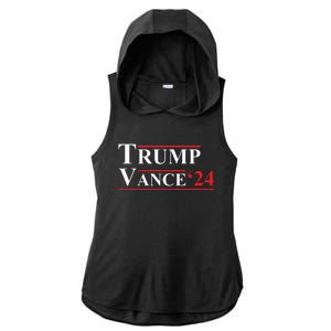 Trump Vance 2024 Vice President Vp Trump 2024 Election Ladies PosiCharge Tri-Blend Wicking Draft Hoodie Tank