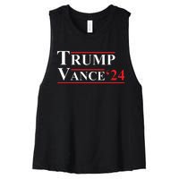 Trump Vance 2024 Vice President Vp Trump 2024 Election Women's Racerback Cropped Tank