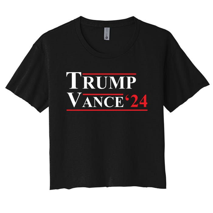 Trump Vance 2024 Vice President Vp Trump 2024 Election Women's Crop Top Tee