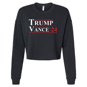 Trump Vance 2024 Vice President Vp Trump 2024 Election Cropped Pullover Crew