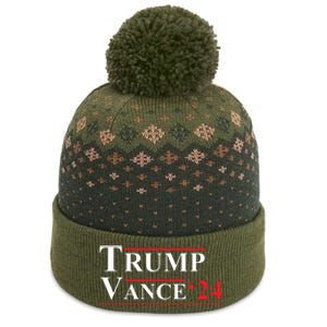 Trump Vance 2024 Vice President Vp Trump 2024 Election The Baniff Cuffed Pom Beanie