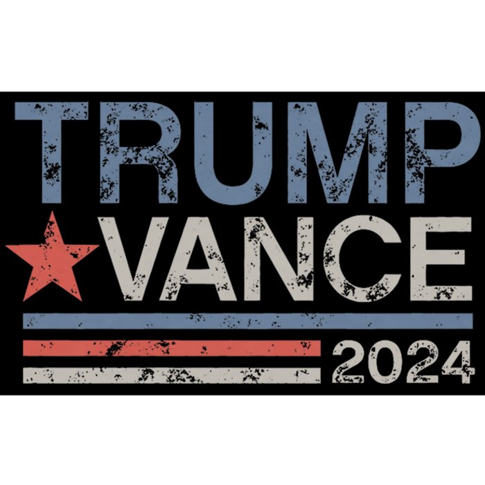 Trump Vance 2024 Retro Stripe Trump Jd Vance Bumper Sticker