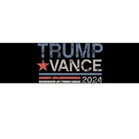 Trump Vance 2024 Retro Stripe Trump Jd Vance Bumper Sticker