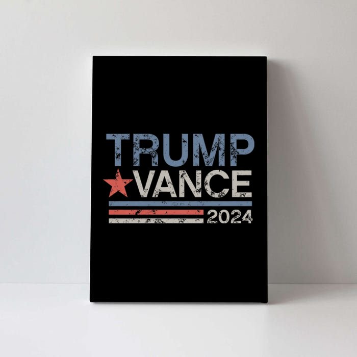 Trump Vance 2024 Retro Stripe Trump Jd Vance Canvas