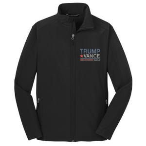 Trump Vance 2024 Retro Stripe Trump Jd Vance Core Soft Shell Jacket