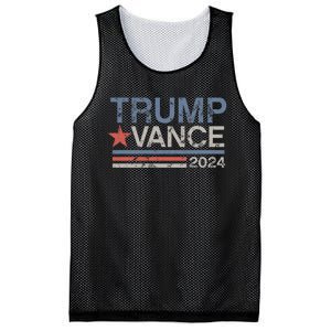 Trump Vance 2024 Retro Stripe Trump Jd Vance Mesh Reversible Basketball Jersey Tank