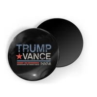 Trump Vance 2024 Retro Stripe Trump Jd Vance Magnet