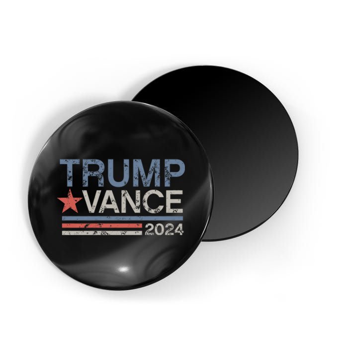 Trump Vance 2024 Retro Stripe Trump Jd Vance Magnet