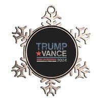 Trump Vance 2024 Retro Stripe Trump Jd Vance Metallic Star Ornament