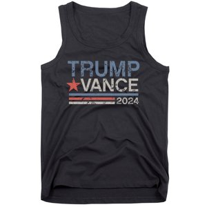 Trump Vance 2024 Retro Stripe Trump Jd Vance Tank Top