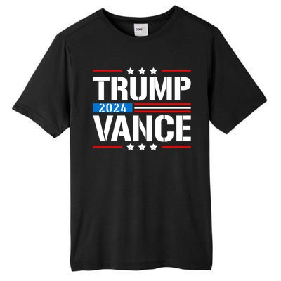 Trump Vance 2024 Vote Trump Retro Vintage Usa Flag Style Tall Fusion ChromaSoft Performance T-Shirt