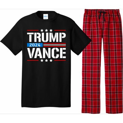 Trump Vance 2024 Vote Trump Retro Vintage Usa Flag Style Pajama Set