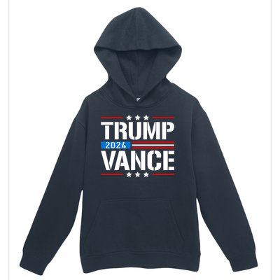 Trump Vance 2024 Vote Trump Retro Vintage Usa Flag Style Urban Pullover Hoodie