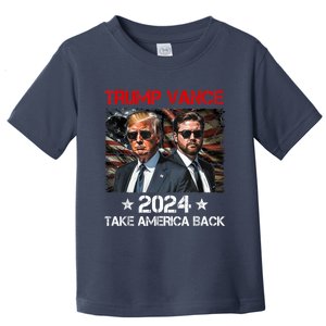 Trump Vance 2024 Donald Trump J.D. Vance Take America Back Toddler T-Shirt