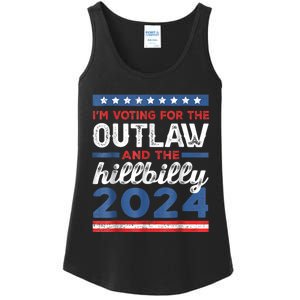 Trump Vance 2024 Donald Trump J.D. Vance Outlaw Hillbilly Ladies Essential Tank