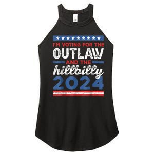 Trump Vance 2024 Donald Trump J.D. Vance Outlaw Hillbilly Women's Perfect Tri Rocker Tank