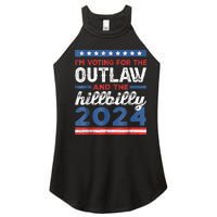 Trump Vance 2024 Donald Trump J.D. Vance Outlaw Hillbilly Women's Perfect Tri Rocker Tank