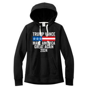 Trump Vance 2024 Make America Great Again Women's Fleece Hoodie