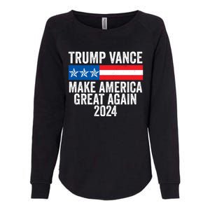 Trump Vance 2024 Make America Great Again Womens California Wash Sweatshirt