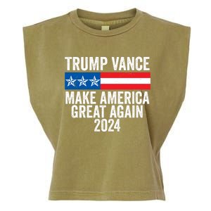 Trump Vance 2024 Make America Great Again Garment-Dyed Women's Muscle Tee