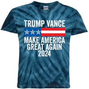 Trump Vance 2024 Make America Great Again Kids Tie-Dye T-Shirt