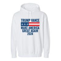 Trump Vance 2024 Make America Great Again Garment-Dyed Fleece Hoodie