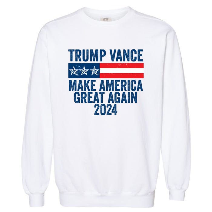 Trump Vance 2024 Make America Great Again Garment-Dyed Sweatshirt