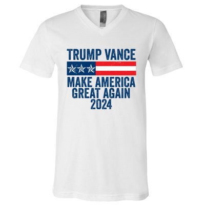 Trump Vance 2024 Make America Great Again V-Neck T-Shirt