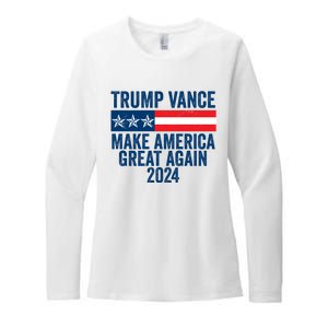 Trump Vance 2024 Make America Great Again Womens CVC Long Sleeve Shirt