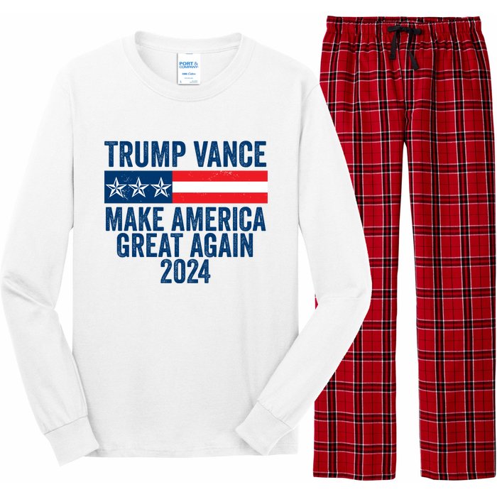 Trump Vance 2024 Make America Great Again Long Sleeve Pajama Set