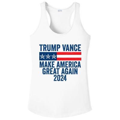 Trump Vance 2024 Make America Great Again Ladies PosiCharge Competitor Racerback Tank